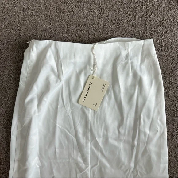 Peppermayo Exclusive - Crescent Light Twist Maxi Skirt - Ivory - Picture 4 of 5